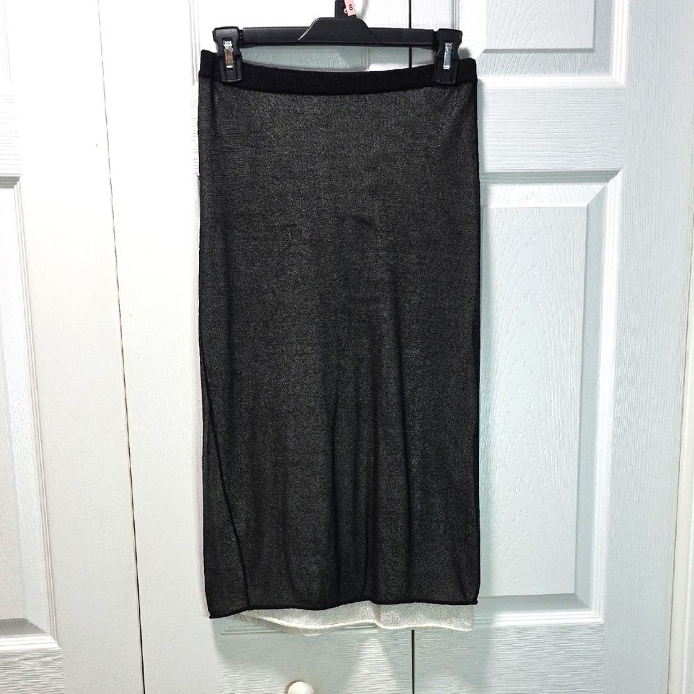 Valerie Stevens Black Pencil Skirt Small